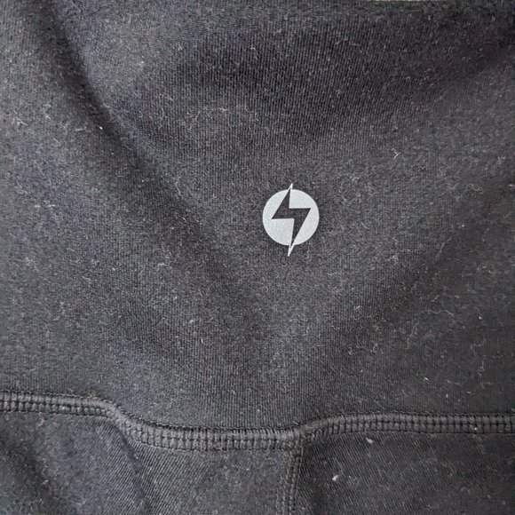 POPFLEX Blogilates Adventure Zip Black Leggins Pilates Yoga Size 4 S Small - Picture 7 of 7